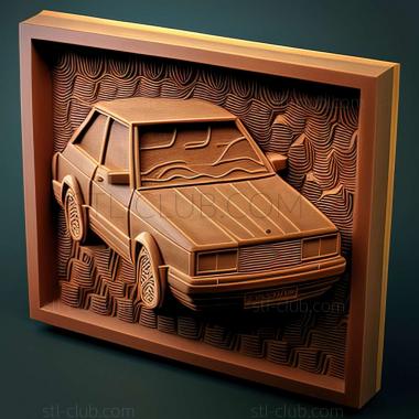 3D мадэль Audi 80 (STL)